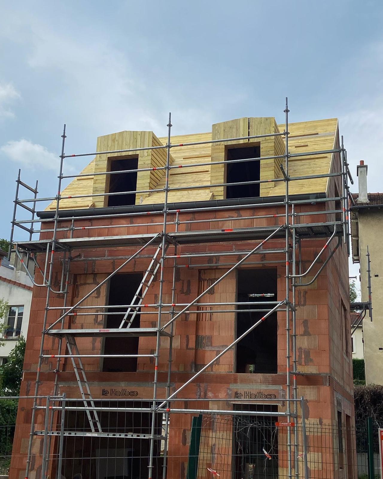 Chantier zinc en joint debout Viroflay